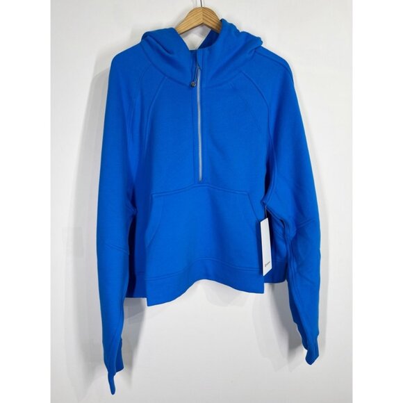 Lululemon NWT Scuba Oversized 1/2 Zip Hoodie Beaming Blue - Picture 4 of 11